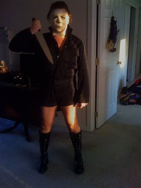 funny michael myers costume|michael myers female costume.